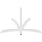 Ekena Millwork Davenport Architectural Grade PVC Gable Bracket, 72"W x 45"H x 2"D x 4"F, 15/12 Pitch GBP072X45X0204DAV00 - alternate 3